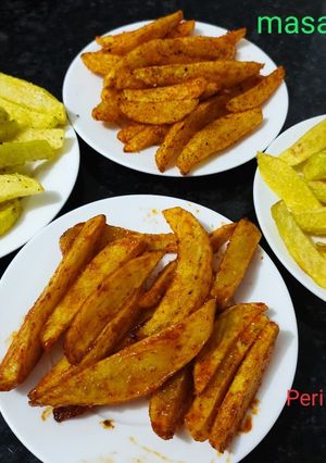 A picture of Restaurant style French fries- 4 varieties.