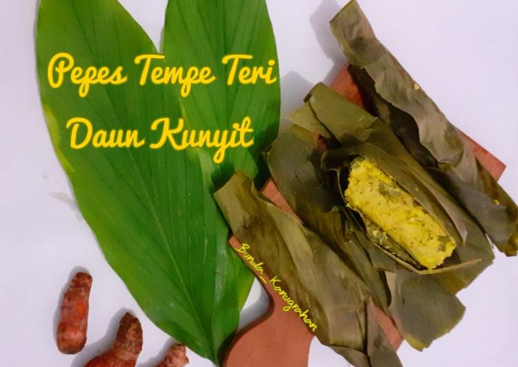 Resep Pepes Tempe Teri Daun Kunyit oleh Bunda_Kanugrahan 