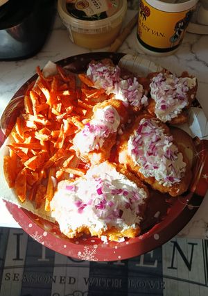 Tejfölös hagymás husi édesburgonyával 😁 recept fotója