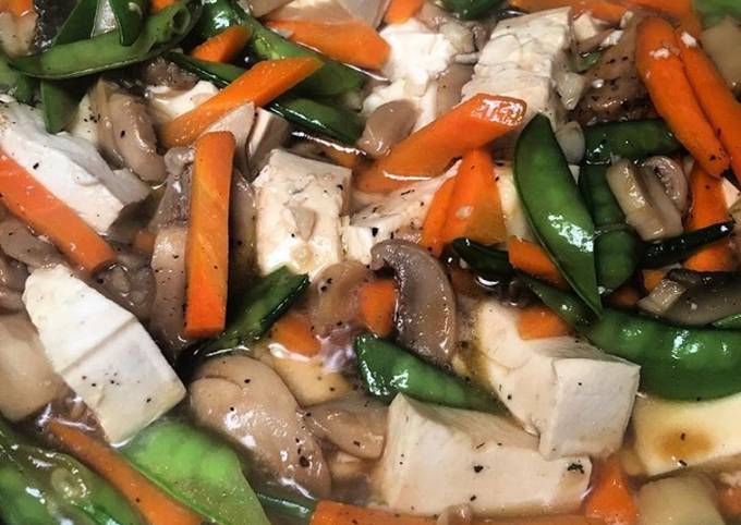 Recipe of Perfect Tofu &amp; Mushroom Chop Suey