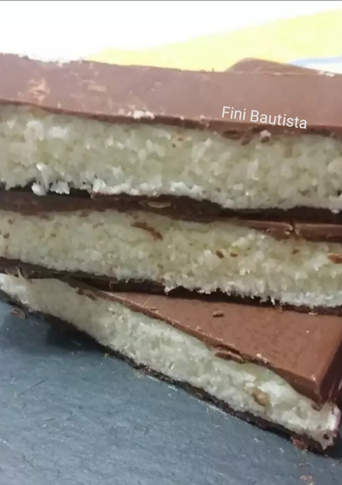Una foto de Turrón de chocolate y coco (Navidad)