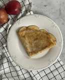 Crepas de avena con manzana y canela