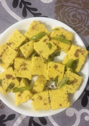 A picture of Dhokla.