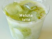 A picture of matcha milk