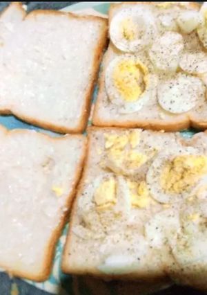 A picture of Boiled eggs Sandwich 🥪.