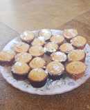 Cupcakes de limón con base de galleta