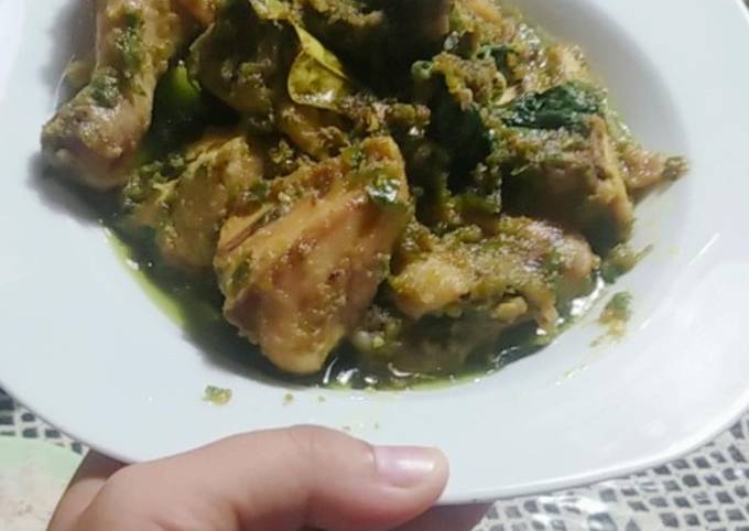 Ayam rica rica kemangi cabai hijau