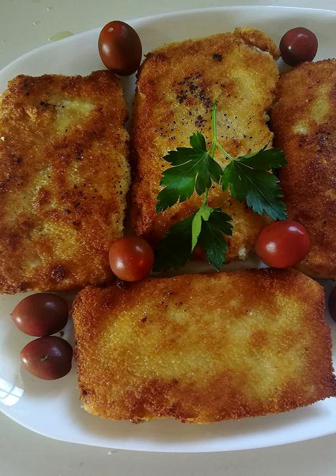 Una foto de San Jacobos de patatas