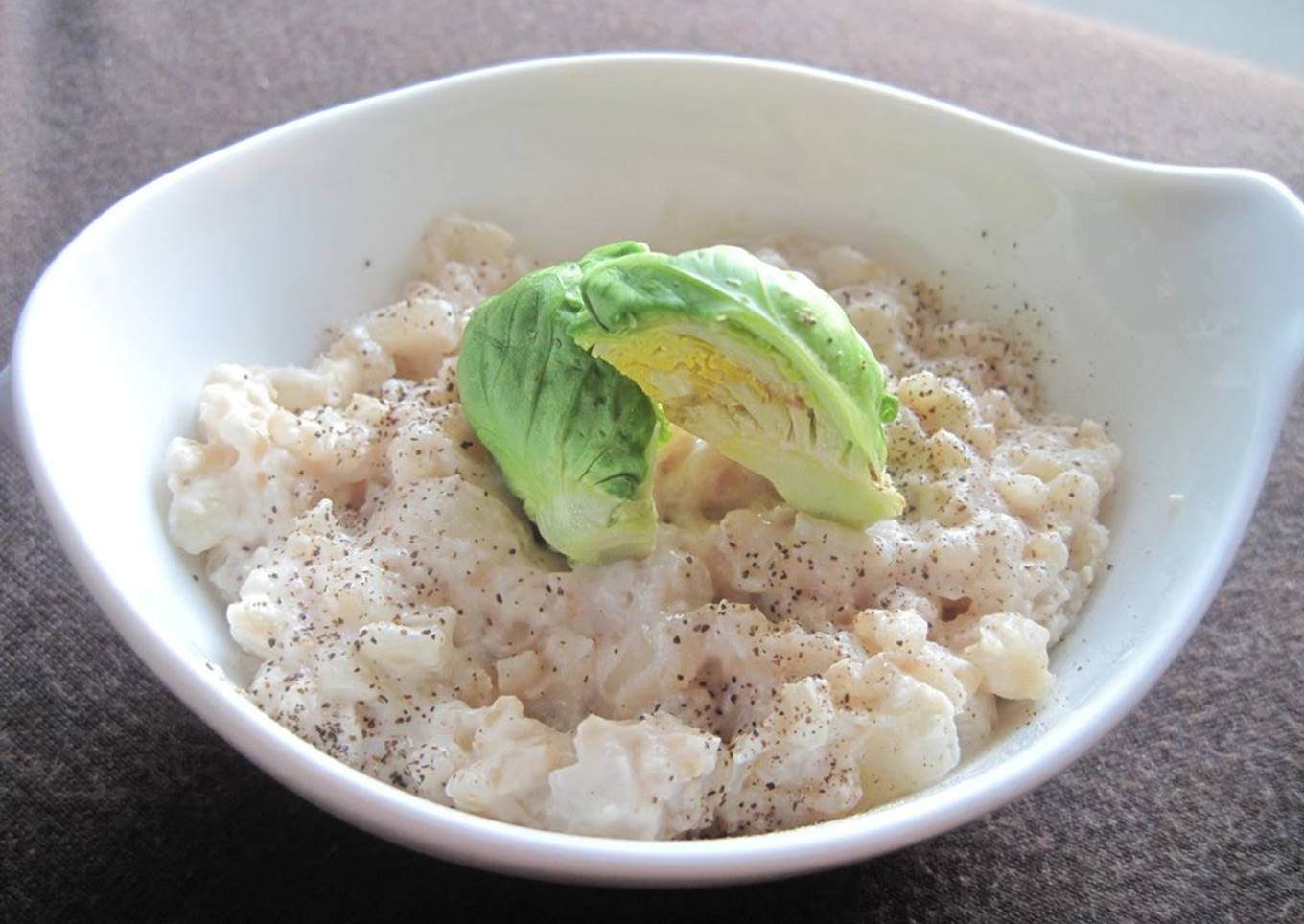 Macrobiotic Cream Risotto with Sake Lees & Soy Milk