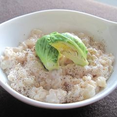 A picture of Macrobiotic Cream Risotto with Sake Lees & Soy Milk.