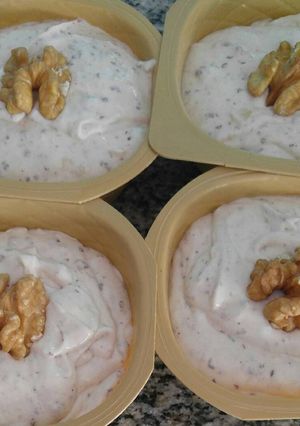 Una foto de Postre de banana split