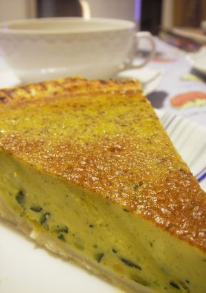 A picture of Soy Milk Kabocha Squash Pie with Easy Puff Pastry.