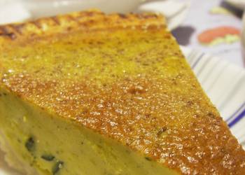 Easy Fast Cooking Soy Milk Kabocha Squash Pie with Easy Puff Pastry Delicious and Healthy