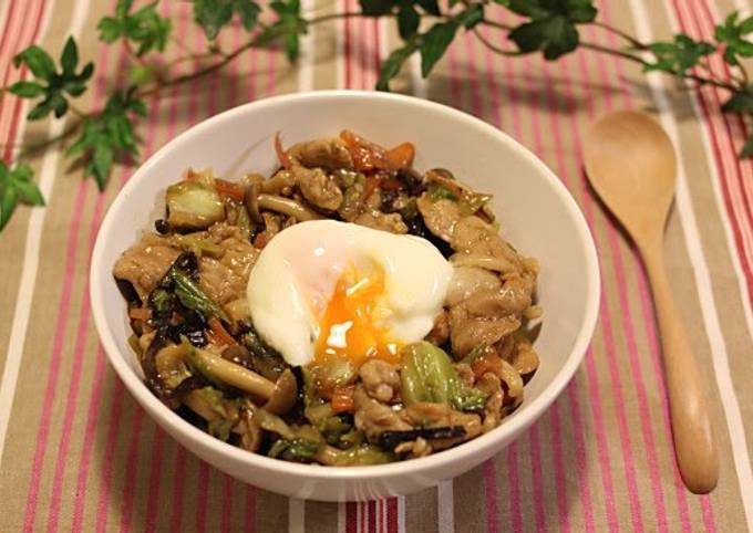 Steps to Make Award-winning Veggie Packed Sweet-Savory Pork Rice Bowl