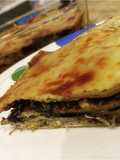 Lasagna de huitlacoche y espinacas con pasta fresca