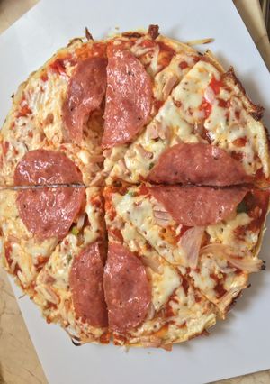 Una foto de Pizza en sartén
