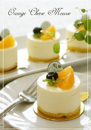 A picture of Fresh Orange Cheese Mousse.