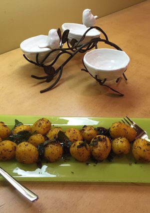 A picture of Uruzhai Vathakkal - Potato Masala Fry.