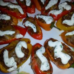 " Mini Taco Stuffed Peppers " A picture of " Mini Taco Stuffed Peppers ".