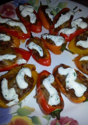 A picture of " Mini Taco Stuffed Peppers ".