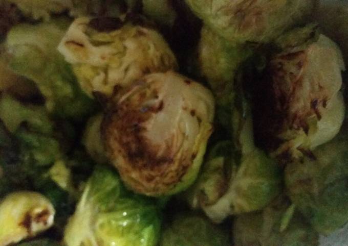 Steps to Prepare Homemade Maple Chipotle Glazed Brussel Sprouts