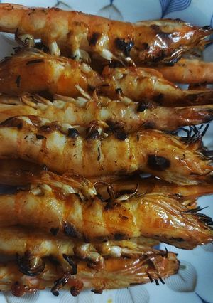 Hình của món Tôm nướng.