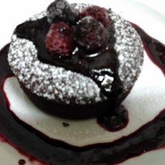 A picture of Ladybirds Choc Molten Lava Cake ..