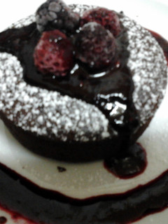 A picture of Ladybirds Choc Molten Lava Cake ..