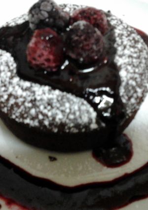 A picture of Ladybirds Choc Molten Lava Cake ..