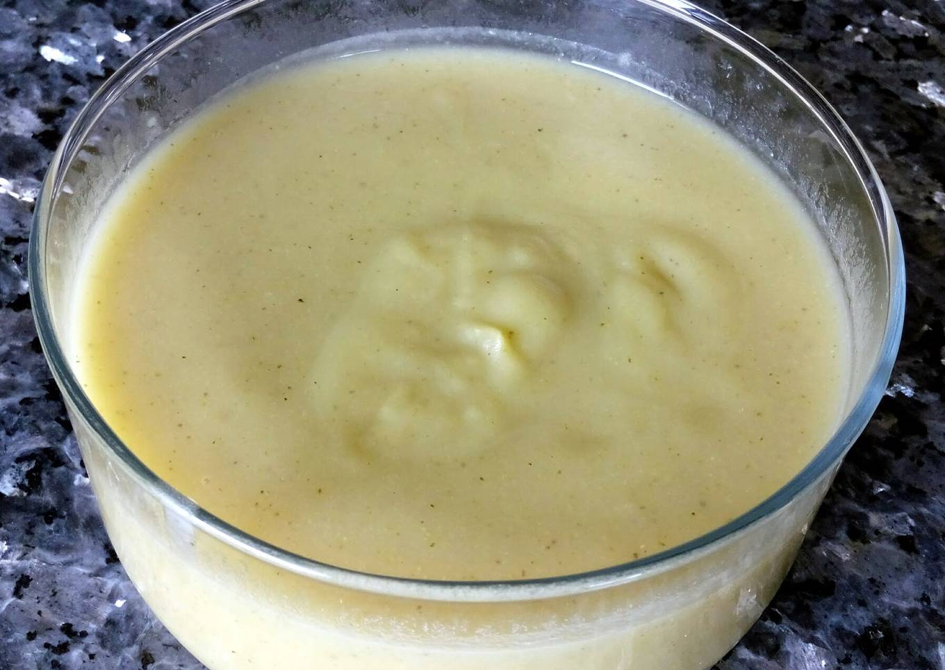Potato, cabbage and broccoli soup