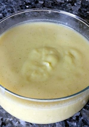 A picture of Potato, cauliflower & broccoli soup.