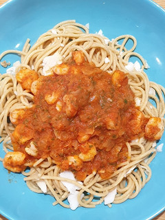 Una foto de Spaguettis a la marinera