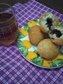 Foto resep Bola-bola ubi crispy isi meses