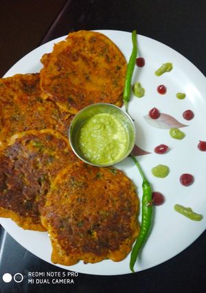 A picture of Besan pancake.