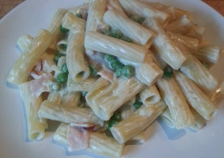 Easiest Way to Prepare Any-night-of-the-week MZ - Ham &amp; Peas pasta