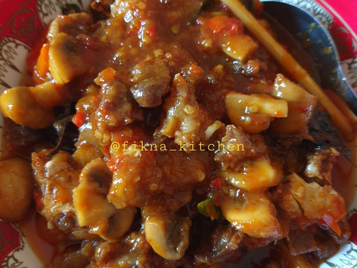 Resep Oseng mercon daging jamur Wajib Dicoba