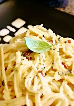 A picture of Sweet Basil Angel Hair Pasta.