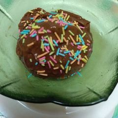 A picture of Banana chocolate ice cream:vegan friendly.