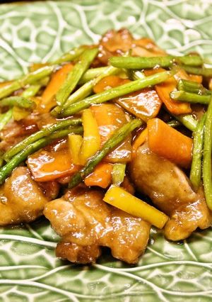 A picture of Super Fast Chicken Thigh and Five Spice Teriyaki.