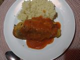 Chiles rellenos de queso panela capeados 🫢
