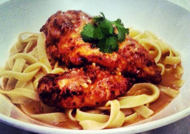 Easiest Way to Make Award-winning Paprika Garlic Chicken Tagliatelle