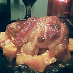 Honey BBQ Bacon Chicken and Sweet Potato A picture of Honey BBQ Bacon Chicken and Sweet Potato.