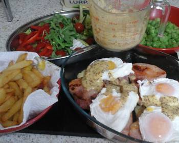Easy Cooking Recipe My Poached Egg and Seared Gammon with Homemade Hollandaise Sauce  Most Delicious