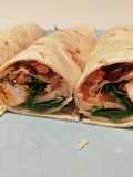 Chicken/ veggie wrap, Italian-style