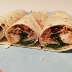 Chicken/ veggie wrap, Italian-style A picture of Chicken/ veggie wrap, Italian-style.