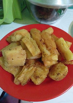 Foto resep Singkong goreng merekah