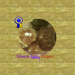 A picture of Salisbury steak and gravy.