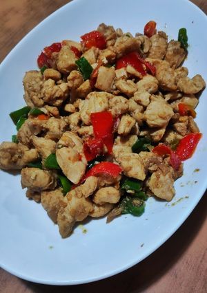 A picture of Chicken Sisig Moalboal Style.