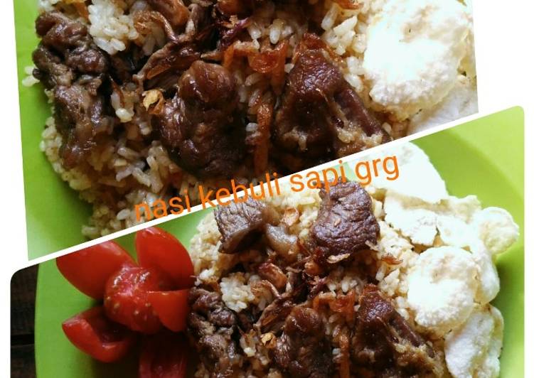 Cara Gampang Menyiapkan Nasi kebuli sapi goreng, Enak Banget