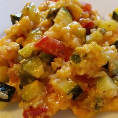 Zucchini casserole A picture of Zucchini casserole.